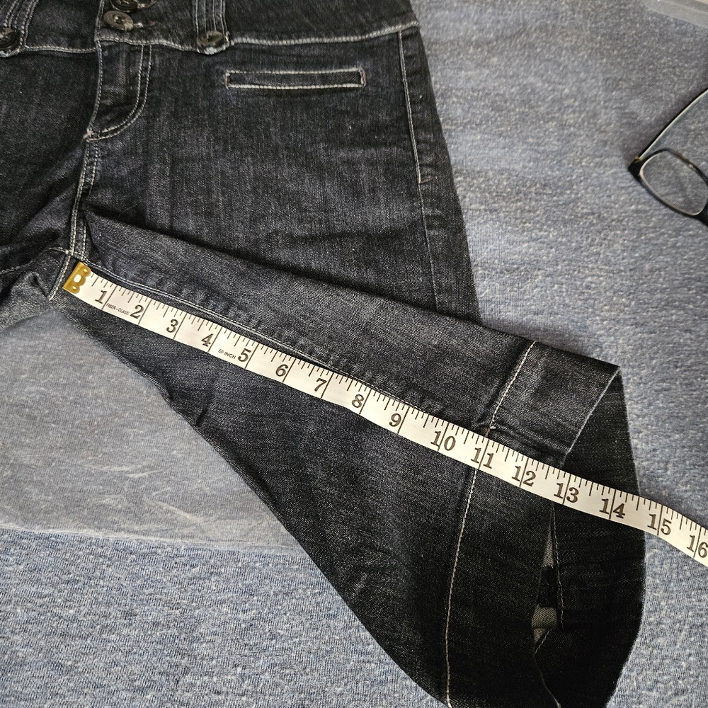 Kut From The Kloth Bermuda Blue Denim Shorts High-rise Size 12 - Picture 11 of 11